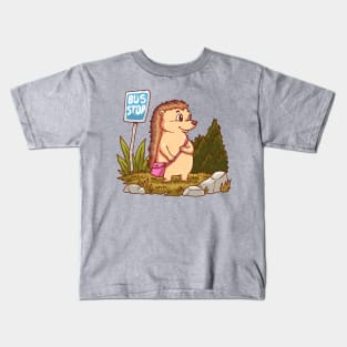 Porcupine Bus Stop Kids T-Shirt